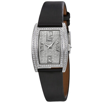 Limelight Diamond-set Dial Black Satin Ladies Watch G0A37091