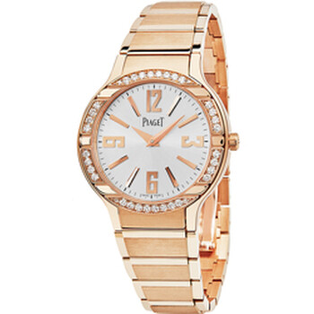 Polo Diamond Silver Dial 18Kt Rose Gold Bracelet Ladies Watch GOA36031 G0A36031 Polo Diamond Silver Dial 18Kt Rose Gold Bracelet Ladies Watch GOA36031 G0A36031