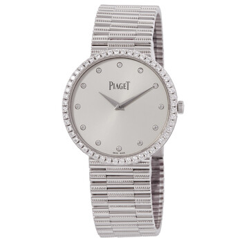 Traditional Silver Dial 18K White Gold Ladies Watch GOA37045 G0A37045 Traditional Silver Dial 18K White Gold Ladies Watch GOA37045 G0A37045
