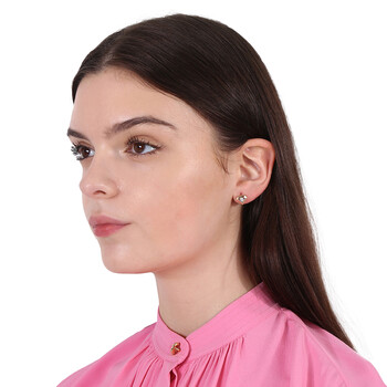 18k Yellow Diamond Cut Earrings