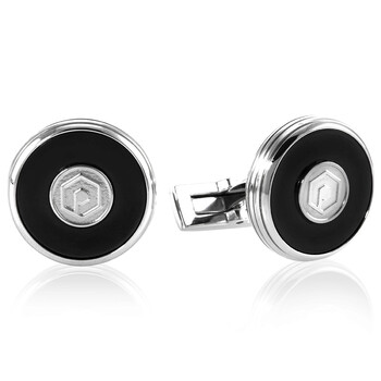 Montblanc Pix Round Cufflinks 116666 4017941847171 - Jewelry