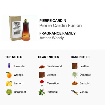 Fusion / Pierre Cardin EDT Spray No Cap Tester 3.0 oz (90 ml) (M)