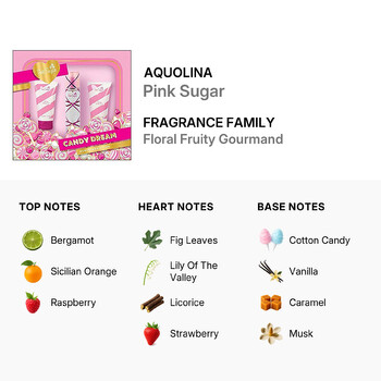 Pink Sugar / Aquolina "Candy Dream" Sweet Addiction 3pcs EDT Gift Set (W)