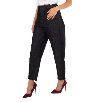 Black Ankle Carrot High Rise Jeans