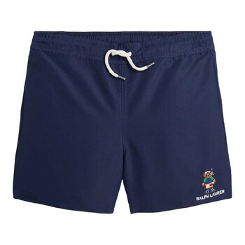 Boys Embroidered Logo Drawstring Swim Shorts 323944006001