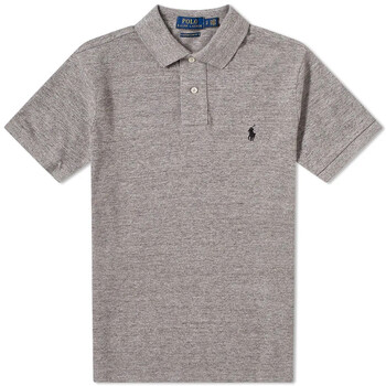 トップス POLO ralph lauren gray logo polo shirt Polo Ralph Lauren Logo Polo Shirt | Grey | FARFETCH JO