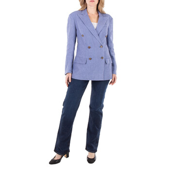 Delave Double-Breasted Linen Blazer