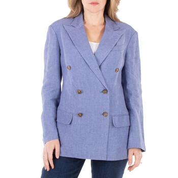 Delave Double-Breasted Linen Blazer