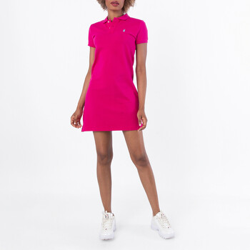 strapless open back dress Hot Pink Sequins Sheath Short Homecoming Dresses, PH459 main image 0