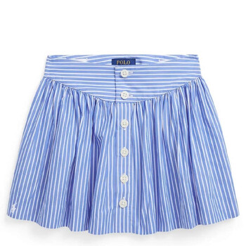 Girls Embroidered Logo Striped Pattern Skirt 313934717001 Girls Embroidered Logo Striped Pattern Skirt 313934717001