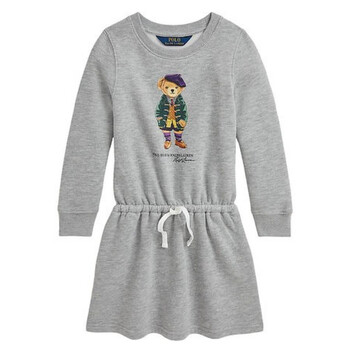Kids Polo Bear Long-Sleeve Fleece Dress