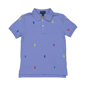 Polo Ralph Lauren Classics Grey Embroidered Logo Polo Shirt, Size