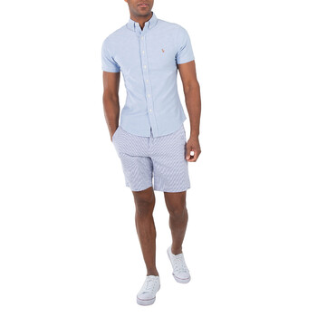 ★★POLO RALPH LAUREN★★ Custom fit short sleeve oxford shi Polo Ralph Lauren Custom Fit Oxford Short Sleeve Striped