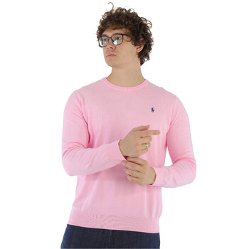 Polo Ralph Lauren Pink Logo Crew Neck Cotton Jersey Sweater