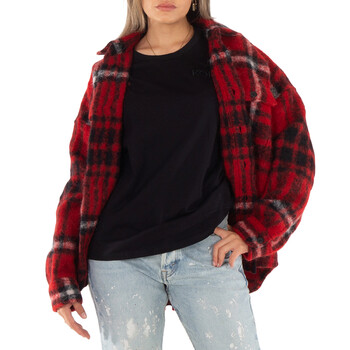 【送料込み】Burberry★8077407 Burberry Ladies Reversible Checked Fleece Bomber Jacket