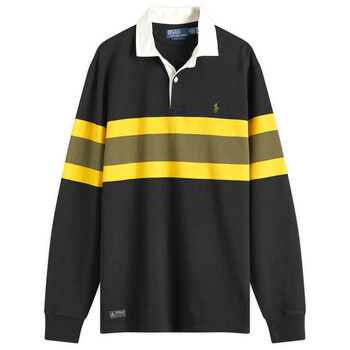 Polo Ralph Lauren Poplin Trimmed Striped Rugby Cotton Shirt, Size