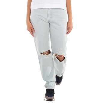 Relaxed Straight-Leg Denim Jeans