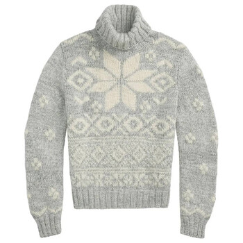 Snowflake Intarsia Turtleneck Jumper