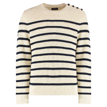 Striped Cotton Linen Sweater 710963274001