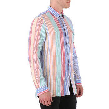 Vertical-Striped Shirt