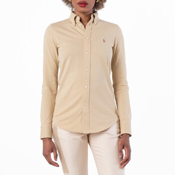Womens Logo Embroidered Cotton Shirt