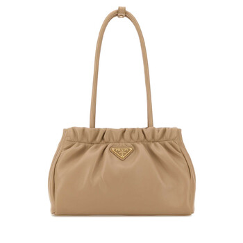 Beige Nappa Leather Shoulder Bag 1BA484VMOO2DX8 F0036