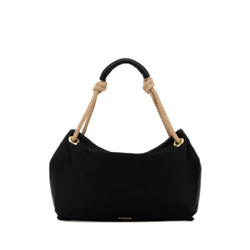 Black Fabric Shopping Bag