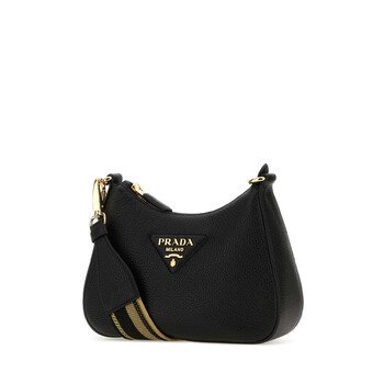 Black Leather Crossbody Bag