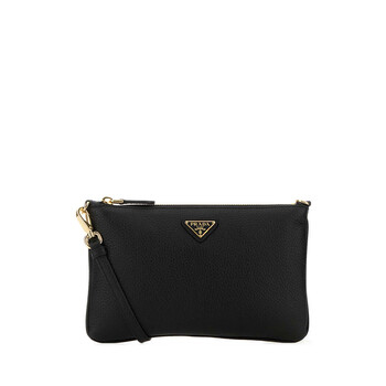 Black Leather Crossbody Bag