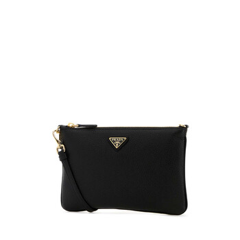 Black Leather Crossbody Bag