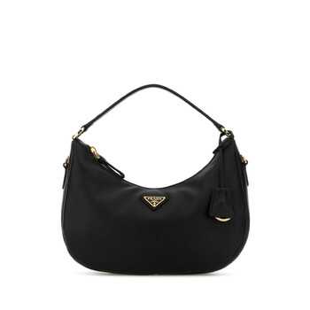 Prada Black Leather Handbag 1BC272 2CYS F0002 NERO - Handbags