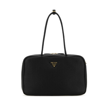 Black Leather Shoulder Bag 1BB128VONO2DKV F0632