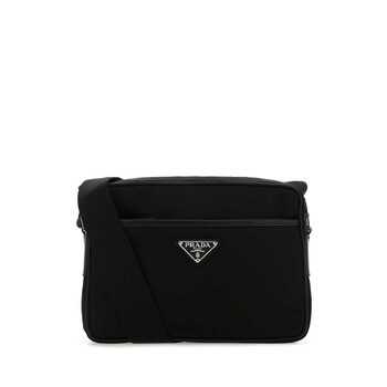 Black Re-Nylon Crossbody Bag