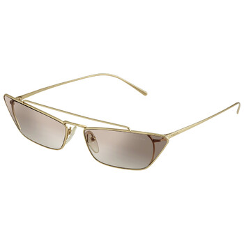 Prada Brown Mirror-Silver Gradient Cat Eye Sunglasses PR  display picture 2