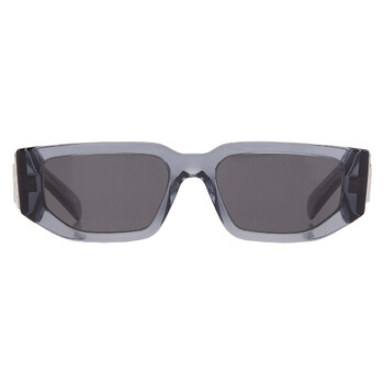 New Versace VE 4361 GB1/87 Black Plastic Geometric Sunglasses Grey Lens Versace Sunglasses On Sale Geometric Plastic Black – Ask Me Wear main image 2