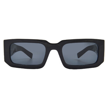 Prada Dark Grey Rectangular Men's Sunglasses PR 27ZS 16K08Z 54