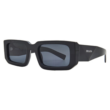 Dark Grey Rectangular Men's Sunglasses PR 06YS 16K2K1 53