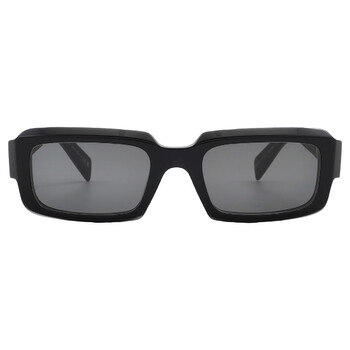 小物 PRADA halfrim sunglasses black Prada PR 25ZS M (53 - 18) with Black lenses and Black frame