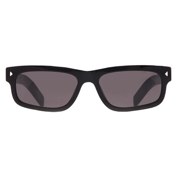 Dark Grey Rectangular Men's Sunglasses PR B11S 16K731 57 Dark Grey Rectangular Men's Sunglasses PR B11S 16K731 57