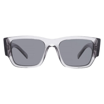 PRADA グレー オーバーサイズ サングラス Prada Dark Grey Sport Men's Sunglasses PR 10ZSF 16Z70B 55