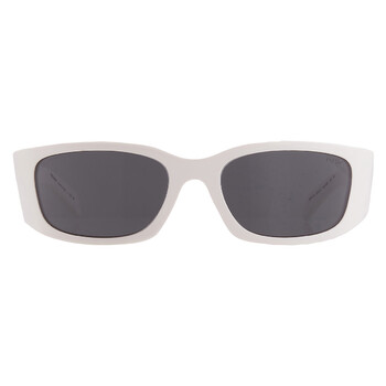 Prada Dark Grey Oval Ladies Sunglasses PR A13S 1425S0 54