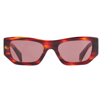 Dark Violet Rectangular Unisex Sunglasses PR A01S 13O80B 53