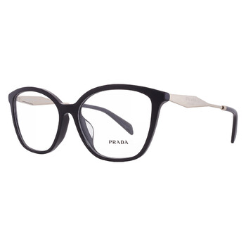 Demo Butterfly Ladies Eyeglasses PR 02ZVF 1AB1O1 56
