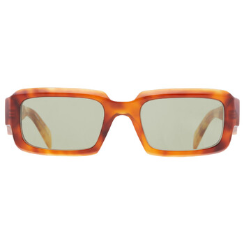 Green Rectangular Men's Sunglasses PR 27ZS 11P60C 54