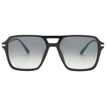 Grey Gradient Navigator Men's Sunglasses PR 20YS 1AB06T 55