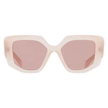 Ferragamo Pink Rectangular Ladies Sunglasses SF2089S 026 52  display picture 3