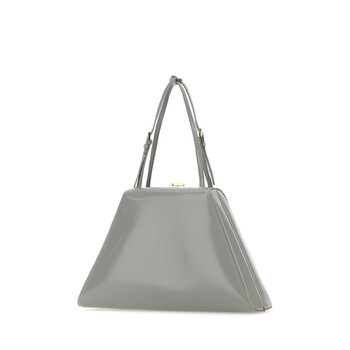 Light Grey Leather Handbag