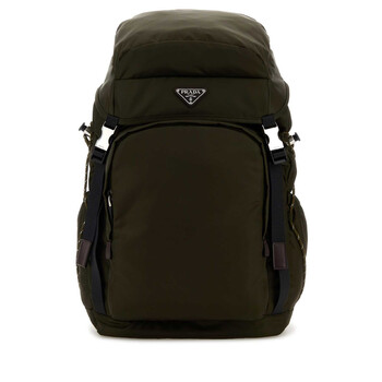 Olive Green Canvas Backpack 2VZ1232DMGF0334