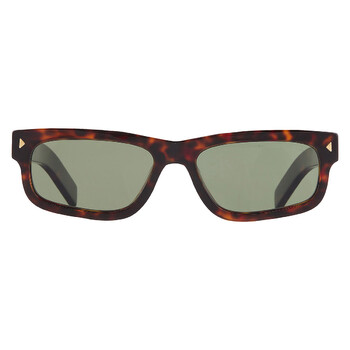 Polarized Green Rectangular Men's Sunglasses PR B11S 17N20G 55