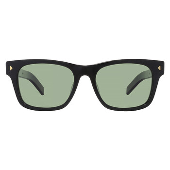 Polarized Green Square Men's Sunglasses PR A17SF 16K20G 55